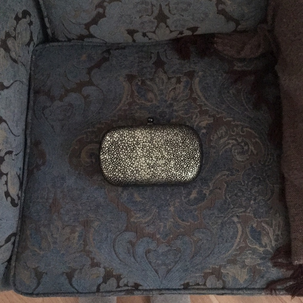 Inge Christopher Suede hand clutch